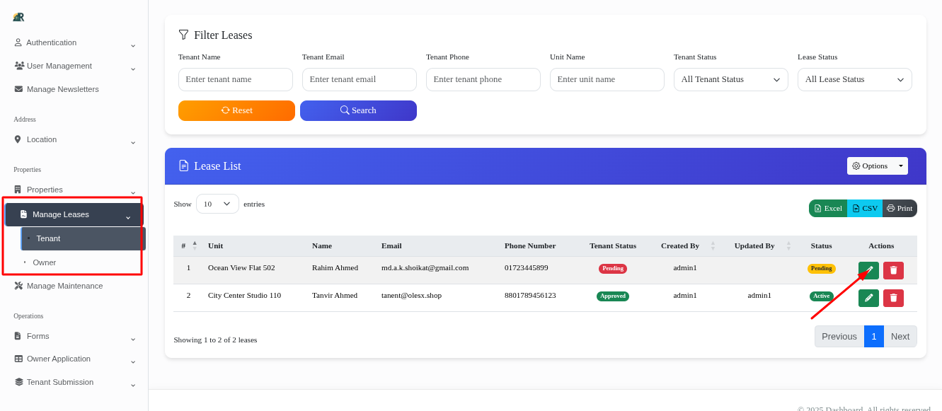 Tenant Onboarding Flow